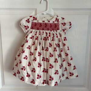 Janie and Jack Baby Smocked Sateen Dress